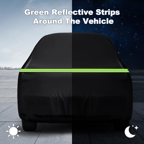 Image of QUNSUNUS Car Cover for Ford Model T 1908-1927 Waterproof with Cotton Lining | Heavy 420D Oxford Outdoor All-Weather Model T Car Cover, with Zipper and Straps, for Dust, Sun, Wind Protection