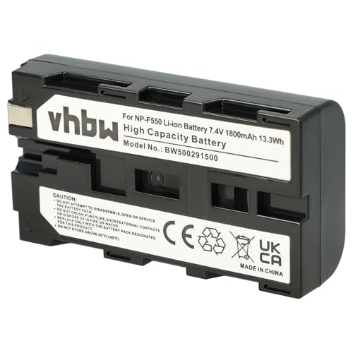 vhbw 1x batería Compatible con Yongnuo YN-300 Air Pro LED CRI 95+ cámara de vídeo (1800 mAh, 7,2 V, Li-Ion)
