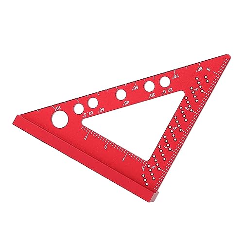 Escuadra carpintero 90° medidor ángulos de aluminio miniatura 7