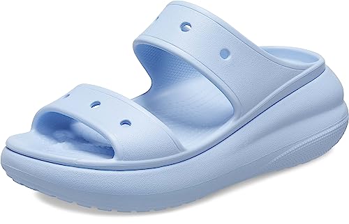 Crocs Unisex Classic Crush Sandal Blue Calcite Men's 9, Women's 11 Medium