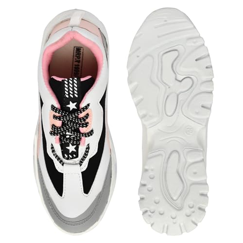 Image of SUSON Women's Synthetic Leather Sneakers Shoes