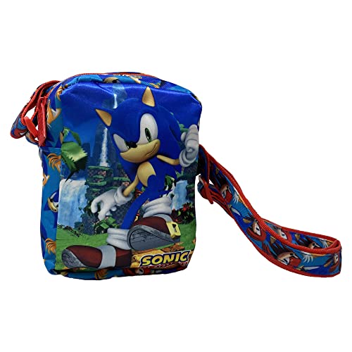 Bolso bandolera ajustable Sonic para niños, bolso de paseo, 12 x 18 x 6 cm, azul - SN4358MC Cover