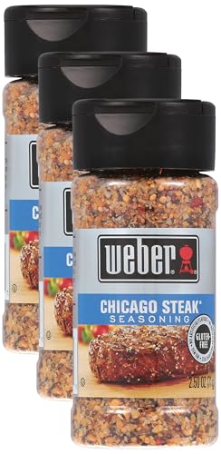 Weber Chicago Steak Seasoning, 2.5 Ounce Shaker (Pack of 3)