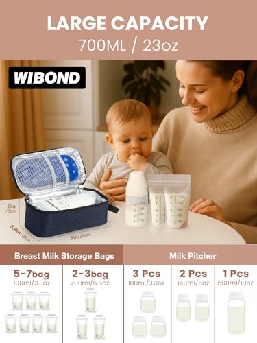 WIBOND Breast Milk Cooler with Temperature Display