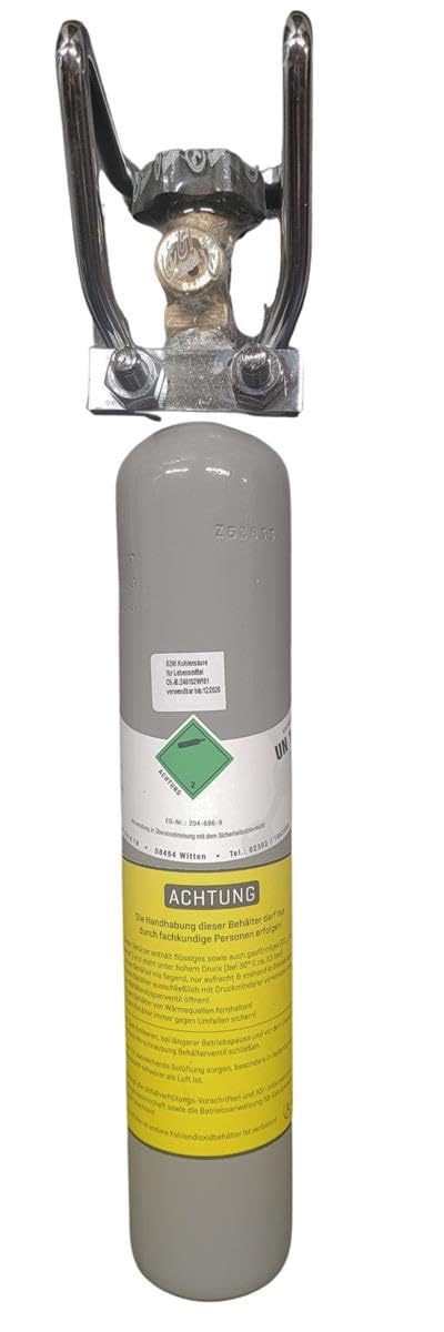 Co² Flasche 500g gefüllt mit Lebensmittel Kohlensäure Tüv