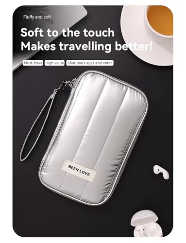 Image of House of Quirk Travel Passport Pouch - Lightweight Anti-Theft Passport Organizer & Card Holder, Double-Layer Secure Case for Passport & Travel Documents (Silver)