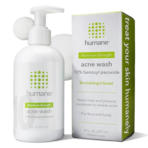 humane Benzoyl Peroxide Acne Body Wash - 10% Maximum-Strength Face