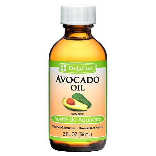 De La Cruz Avocado Oil - Expeller Pressed Pure 100% Avocado Oil For Hair And Body - Lightweight Body Oil For Dry Skin 2 Fl. Oz #TOP21