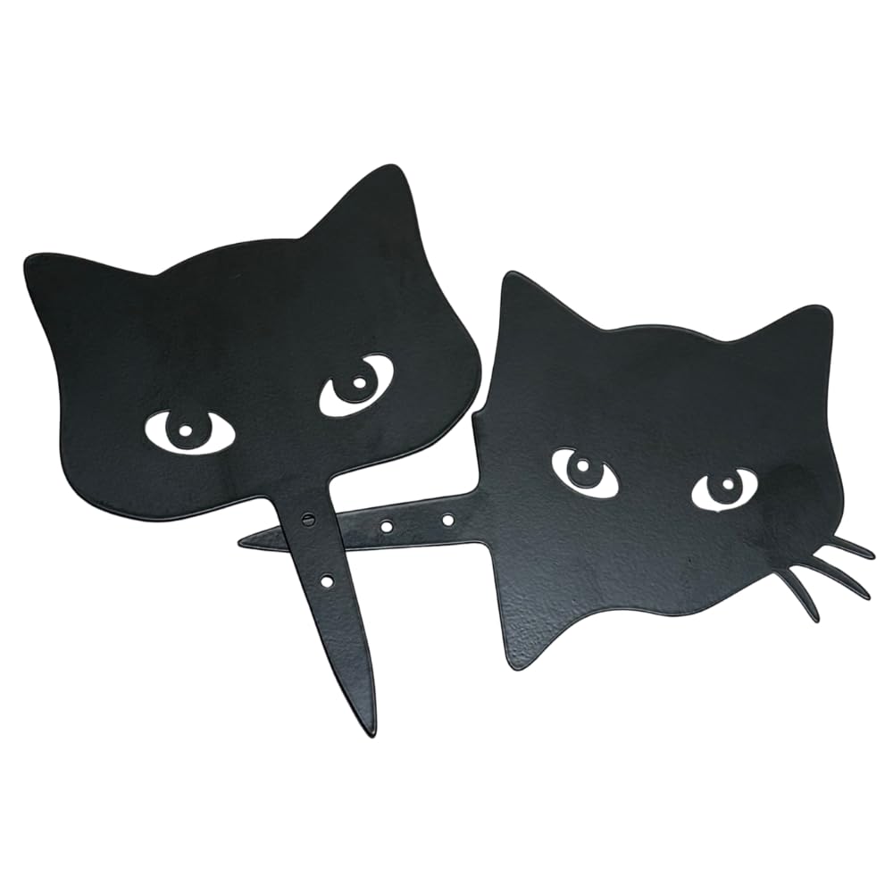 Amazon.co.jp: [VIVIORA]黒猫 ガーデンピック アイアン製 北欧 置物