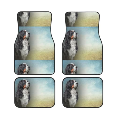 Alfombrillas antideslizantes de neopreno con estampado de perro de montaña bernés