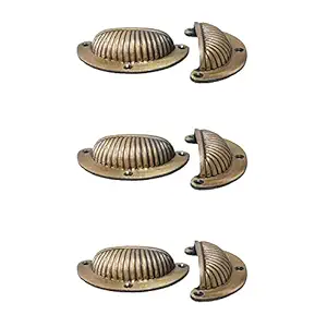 CASADECOR Oriental Vibe Metal Drawer Pulls - Set of 6
