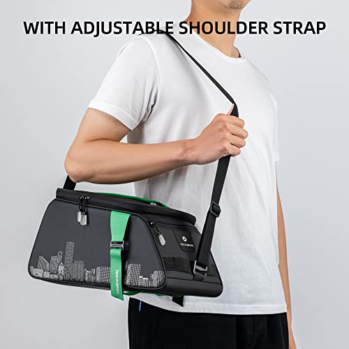 Rockbros Bike Rack Bag Bike Trunk Bag Bicycle Bags For Rear Rack 9L Water Resistant Back Seat Carrier Electric E Bike Accessories Storage Pouch Bike Commuter Bag For With Shoulder Strap Rain Cover #TOP3
