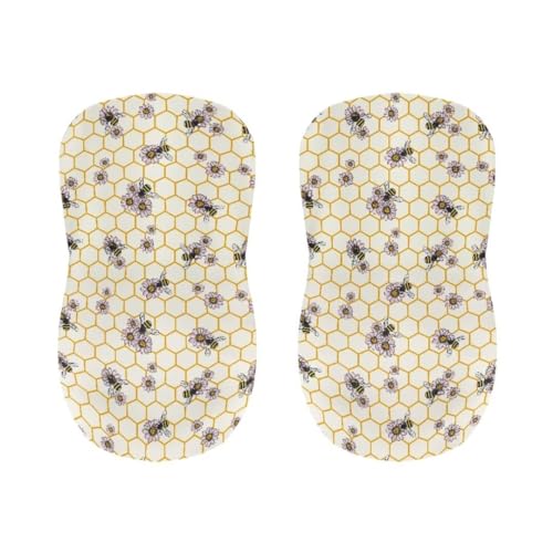 Image of Honeycomb Bee Stools Bar Height Washable Seat Covers for Anti-Scratches Spills Chair Covers with Barstool Covers Slipcovers with Back