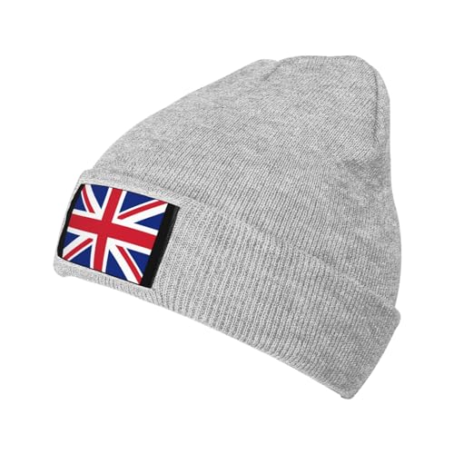 Gorro De Punto Bandera del Reino Unido Gorro De Invierno Deporte Cómodo Sombrero Elastico, para Ciclismo, Running, Escalada, 56-62cm