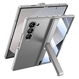 [Support Pliant Caché Intégré] Cette coque de protection Samsung Galaxy Z fold 6 est dotée d'un support pliant caché intégré, d'un interrupteur flexible, robuste et stable. Il maintient l'appareil à l'angle de vision idéal (Vertical ou horizontal) pour observer et libérer les mains et n'ajoute pas de volume supplémentaire lorsqu'il n'est pas utilisé.