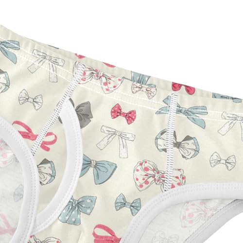 Boys' Exclusive Briefs Toddler Underwear 95% Combed Cotton Boxerbriefs 2T Bow Pattern with Varied Designs 114