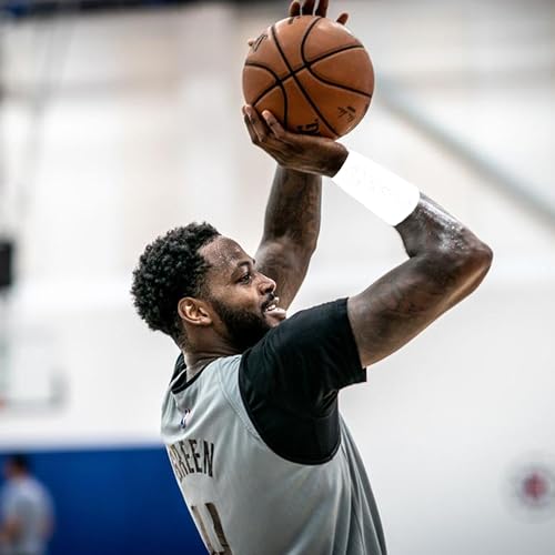 Image of 6 Inch Wrist Sweatbands Tennis Wrist Bands Absorbent Sweat Band for Men and Women Sport Long Wrist Bands, Breathable Cotton Athletic Sweatbands for Basketball, Workout, Running (4 Pack)