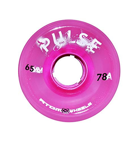 Atom Skates Outdoor Quad Roller Wheels 78A Atom Pulse 65x37 Pink / 2 Packs - 8 Wheels