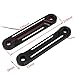 HIYOYO Black LED Flush Fork Turn Signals Brackets for Harley Touring Electra Glide Street Glide 1998-2023