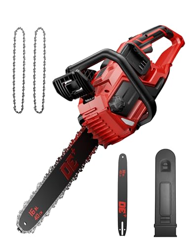 DeForce 16' 36V Cordless Electric Chainsaw, for Milwaukee M18 18V Batteries, Brushless Battery...