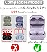 Replacement Earbud Ear Buds Tips Eartips Compatible with Samsung Galaxy Buds 2 Pro Earbuds, 3 Pairs S/M/L 3 Sizes Soft Silicone Earbuds Tips Ear Tip – Bora Purple 723