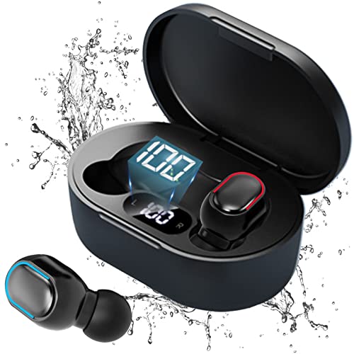 Auriculares Inalámbricos, Auriculares Bluetooth HiFi Estéreo, cascos inalambricos bluetooth IPX7 Impermeables, Auriculares con Cancelación de Ruido, USB Carga Rápida Reproducción de 24H Control Tactil