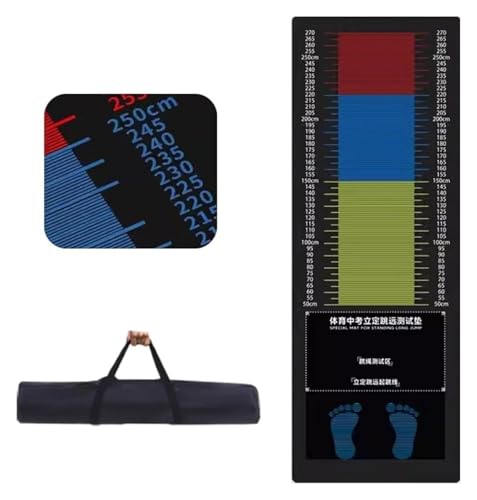 Tapis de saut en longueur amortissant et antidérapant avec moquette épaisse