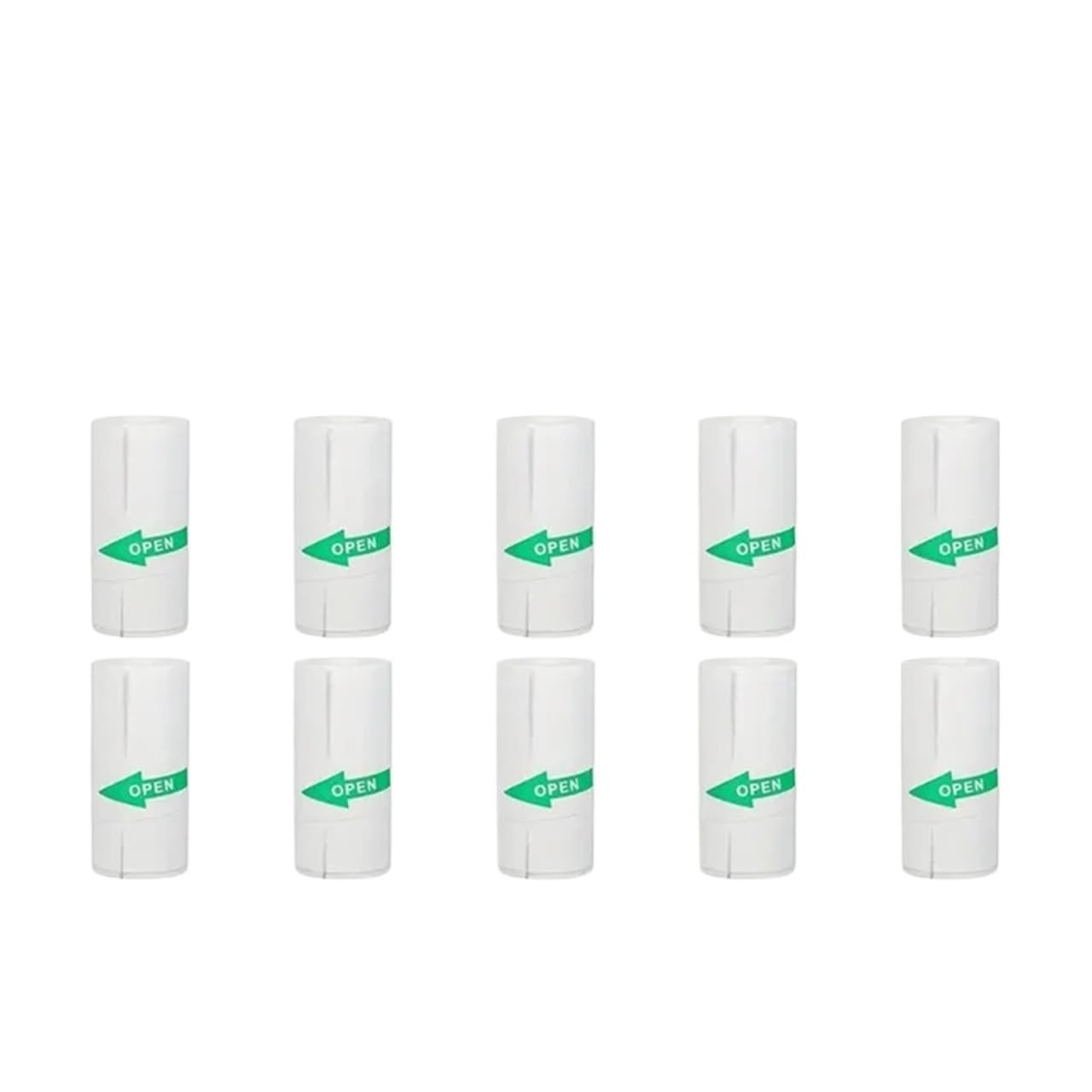 Rotoli di carta termica, Etichetta adesiva 57x25mm Bluetooth autoadesiva senza inchiostro(10pcs Self adhesive)