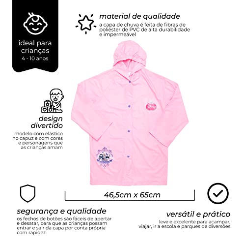 Capa de Chuva Princesas Mimo Style Médio