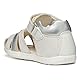 Geox Jungen Mädchen B MACCHIA Gir Sandal, White/Silver, 25 EU