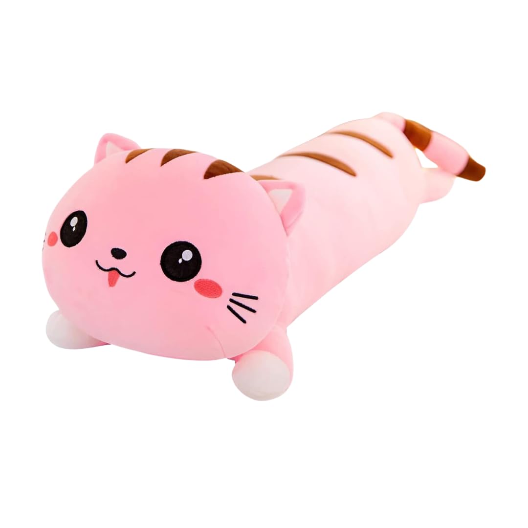 TechMax Solution Pink Long Cat Plush Pillow Cute Plush Cat Doll Cat Plush Pillow Doll Toy Soft Cat Stuffed Animals Long Pillow Toy Kitten Body Pillow Gift for Kids Girlfriend (B0C7NYD5YK) Amazon Price History, Amazon Price Tracker