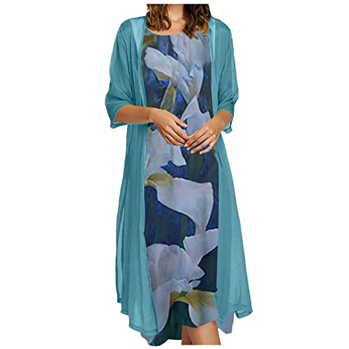 MICKURY muslimische Kleider Damen,80er Jahre Kleidung,rote Kleider für...