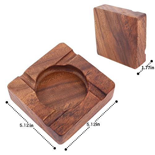 Cool Cigar Ashtrays For Outdoor Or Indoor Friygardcn Square Wooden Cigar Ashtray For Patio, Home，Outside, Office And Party… #TOP5