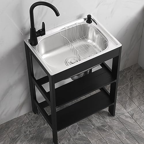 Évier de cuisine autoportant compact avec poste de préparation - 4