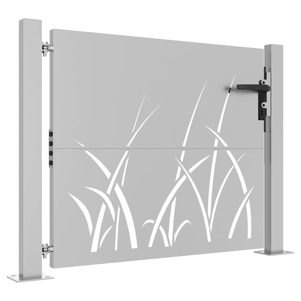 Portal Jardín Acero Corten 100x100 cm Diseño Láser Bloqueable
