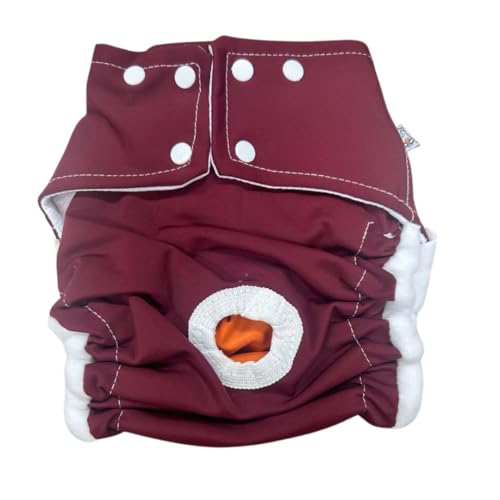 Fralda Ecológica para Pet Aurorinha Sustentável Cão ou Gato tamanho P e M (Vinho)