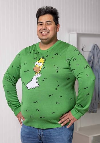 Adult The Simpsons Homer Bushes Sweater4