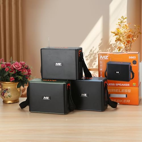 Image of MZ S663 (Portable Bluetooth Speaker) Dynamic Thunder Sound with High Bass & 12W Power with 1500mAh Battery & Solar Panel