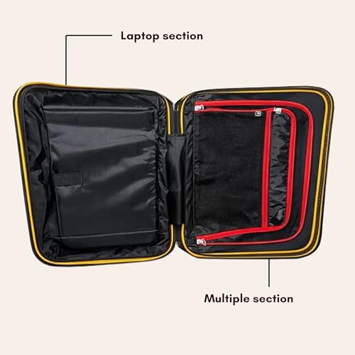 Image of VALMORE Valmore AeroVault 13 Hardshell Laptop Bag for 13-Inch MacBook, Polycarbonate Hard Case with Lock, Premium Cushioned Interior, Trolley Sleeve