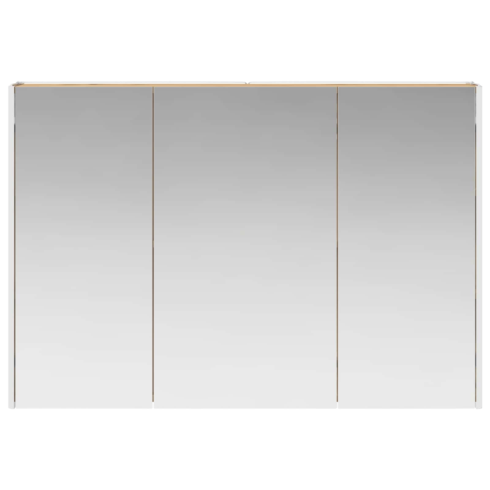 Szafka łazienkowa z lustrem, rzemiosło artystyczne, dąb drewnopochodny z oświetleniem LED, 103,5 x 15,5 x 70 cm, montaż na ścianie, regulowane regały, obustronne lustro