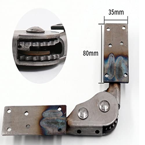 Sofa Support Hinge Adjustable Angle Hinge Stay Lid Hinge Support Fold Lift Up Drop Bracket Heavy Duty Adjuster for Sofa Bed Headboard Coffee Table Recliner Armrest Adjustment 90 to 180 Degree, 2 Pack - Image 3