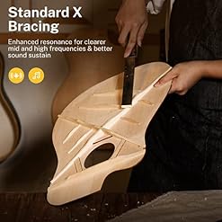 Donner Guitare Acoustique 4/4 Guitare Folk 41 Pouces pour Adultes Débutant Guitare Cutaway Kit avec Accordeur Corde Sac… - Les Beatles, Paul McCartney, John Lennon, RIngo Starr, George Harrison Donner Guitare Acoustique 4/4 Guitare Folk 41 Pouces pour Adultes Débutant Guitare Cutaway Kit avec Accordeur Corde Sac… – Image 4