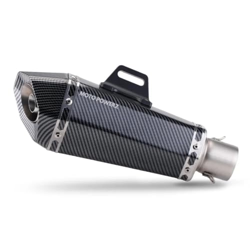 Moto Powerz Sports Bike Exhaust | Akrapovic Silencer for All Motorcycles with DB Killer | Carbon Black Stainless Steel, Easy to Fit Muffler for High Bass Sound Moto Powerz Sports Bike Exhaust | Akrapovic Silencer for All Motorcycles with DB Killer | Carbon Black Stainless Steel, Easy to Fit Muffler for High Bass Sound