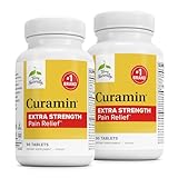 Terry Naturally Curamin Extra Strength - Pack of 2 - Curcumin & Boswellia for Healthy Circulation Support - Turmeric Supplement to Support Joints, Muscle Health & Endorphin Production - 90 Tablets