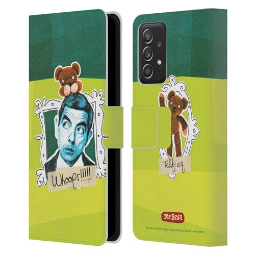 Étui portefeuille Samsung Galaxy A53 5G protection cuir Mr. Bean Teddy