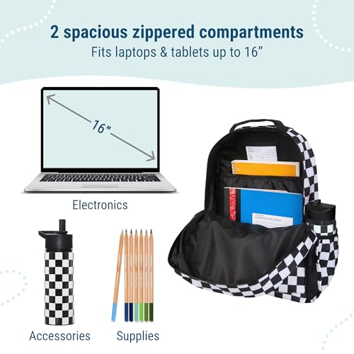 Image of Wildkin 15 inch Kids Backpack for School & Travel - Durable, Padded, Multiple Pockets, Boys & Girls Ages 5-10