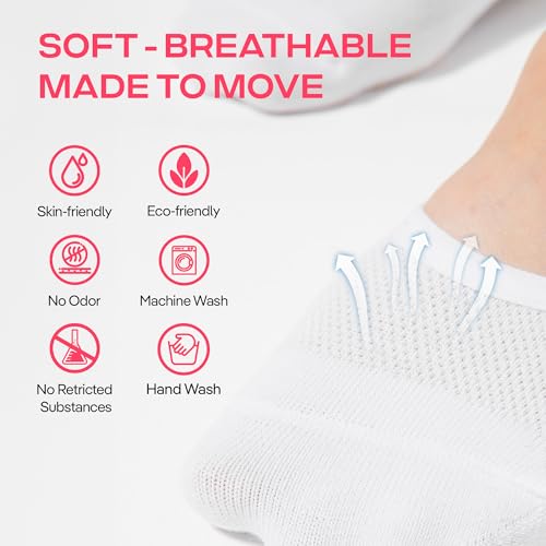 Image of CoolMate Pilates Socks with Grips for Women, Non Slip Yoga Socks