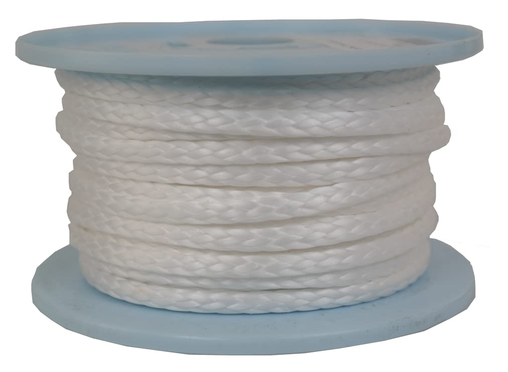 Dyneema Flechtschnur Seil Dyneemaseil Flechtleine aus Dyneema - Durchmesser 5mm - 20 Meter Fb.weiß