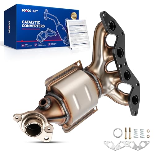 KAX Catalytic Converter Kit Compatible with Honda Civic 2001-2005 1.7L High Flow Catalytic Convertor OE 16373(EPA Compliant)