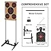 Atflbox Shooting Target Stand with 10pcs 17x25 Inch Sight in Paper Targets, Durable Paper Target Holder with Stable Adjustable Base for Cardboard Silhouette, H Shape, IPSC, IDPA Practice (1 Pack-BK)